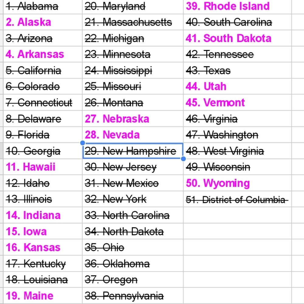 Help me get all the states!